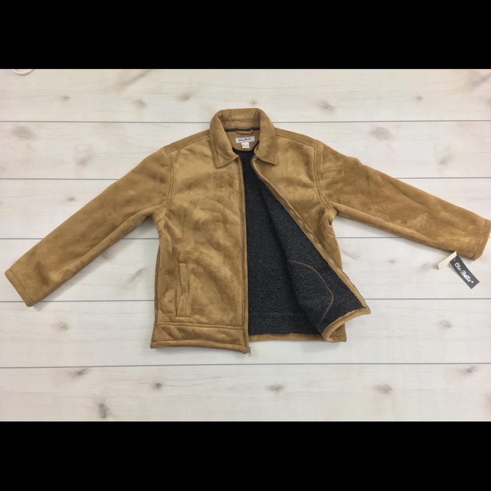 CHEBELLO Men’s Large Soft Textured Sherpa Lined